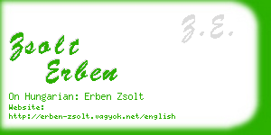 zsolt erben business card